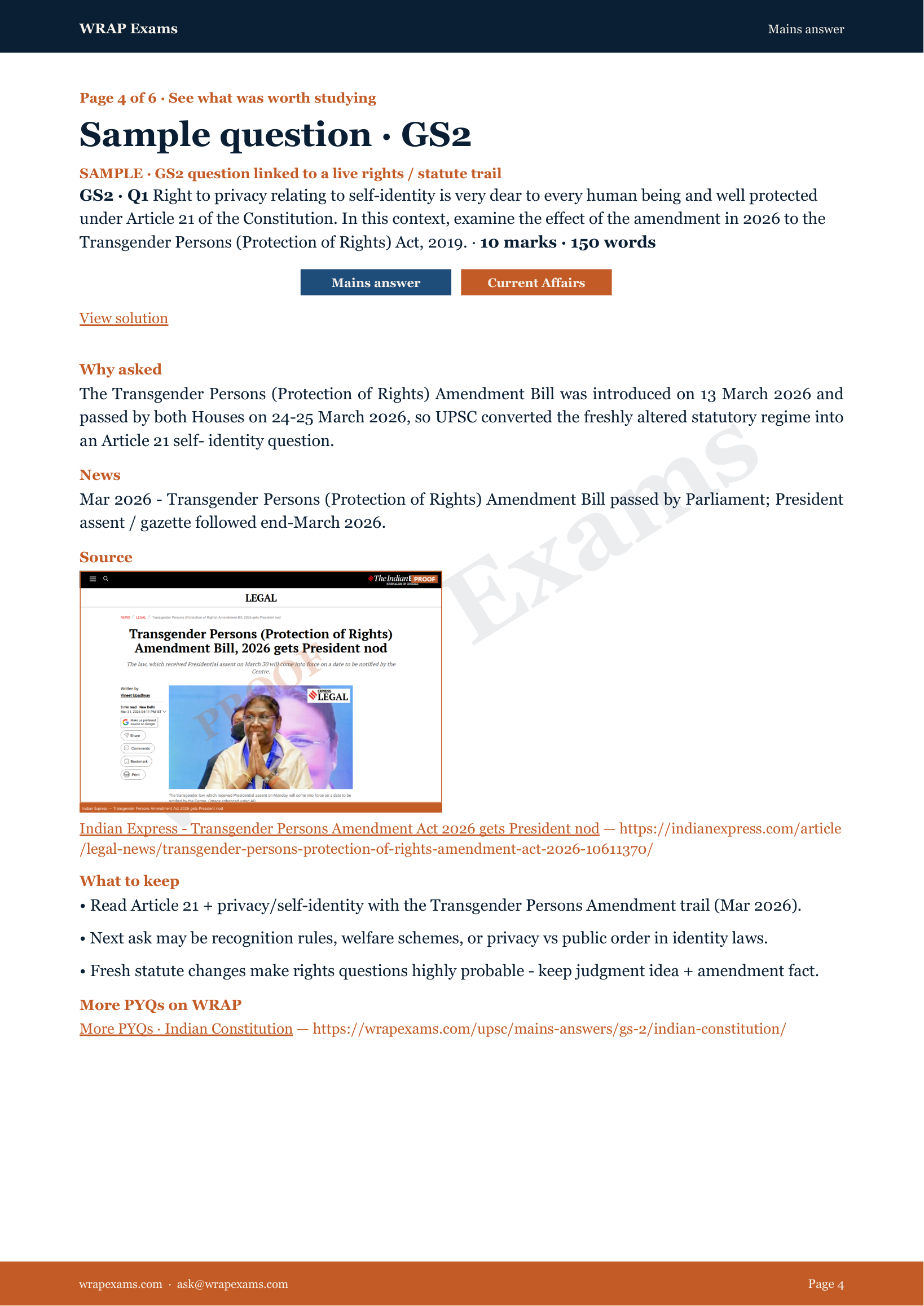 Why asked · UPSC Mains 2026 GS I–III — page 4