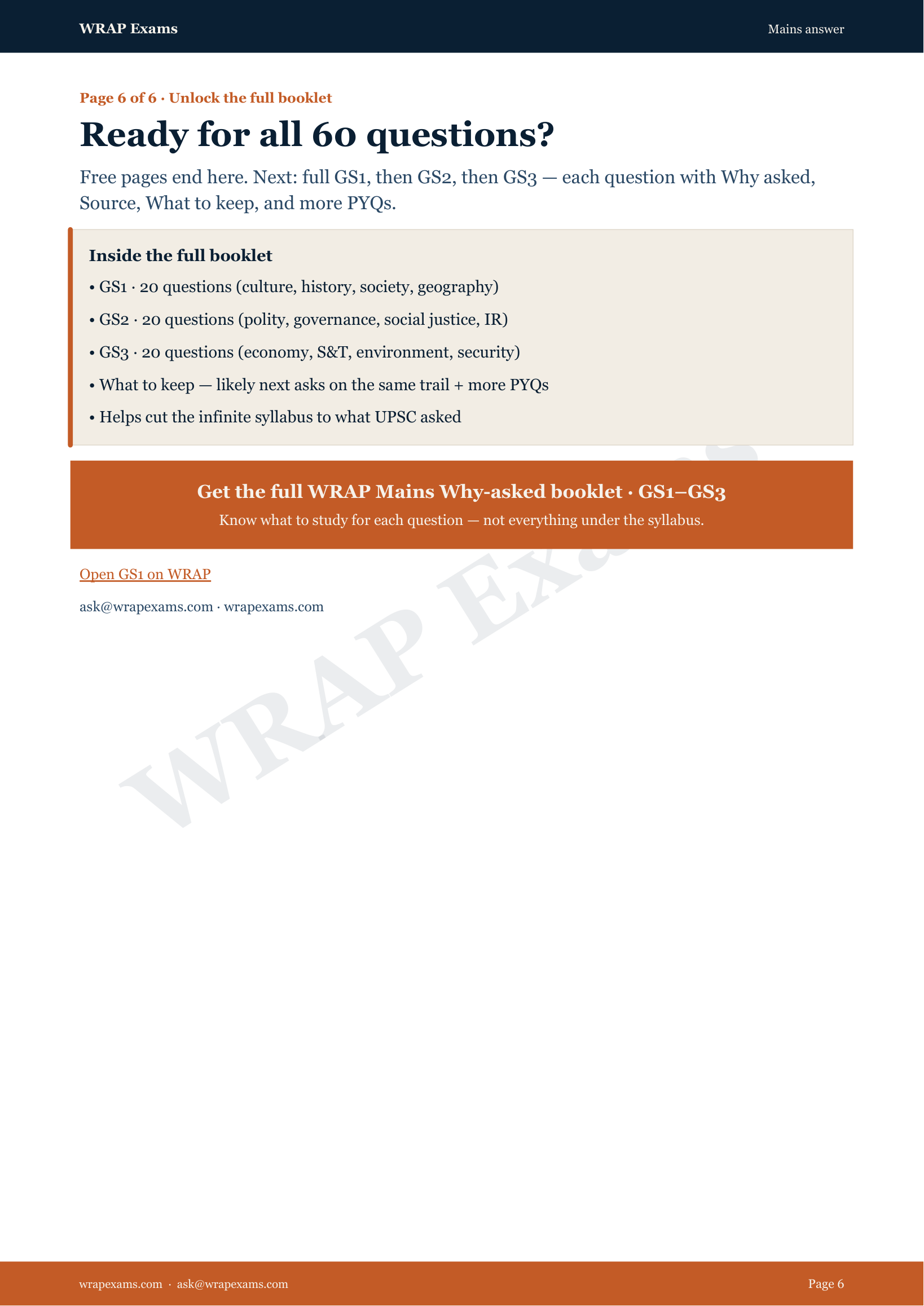 Why asked · UPSC Mains 2026 GS I–III — page 6