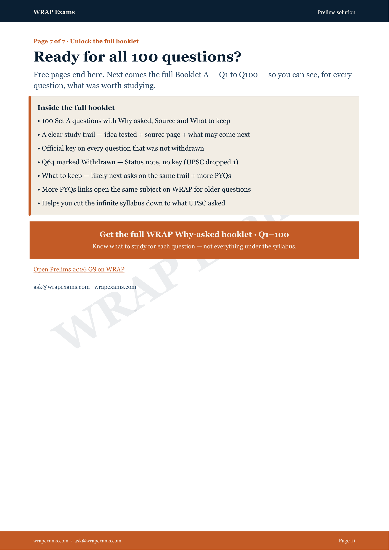 Why asked · UPSC Prelims 2026 GS Set A — page 11